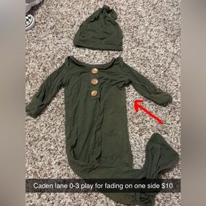 Caden Lane Green Kids Pajamas Nightgown